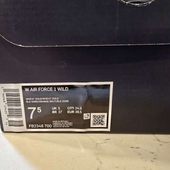 Nike W Air Force 1 Wild Shoes Wheat FB2348-700 Women'S Size 7.5 NEW - Picture 8 of 12